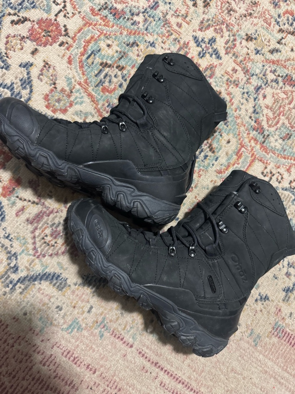 OBOZ Men's Bridger 10" Insulated B-DRY boots Black Sea